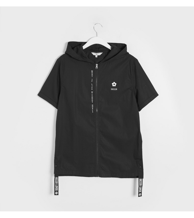 C & A World Cup Chủ Đề Trùm Đầu Zip Tops Bông Cờ Bóng Đá Ngắn Tay Áo Sơ Mi Nam CA200205320 áo kẻ caro nam