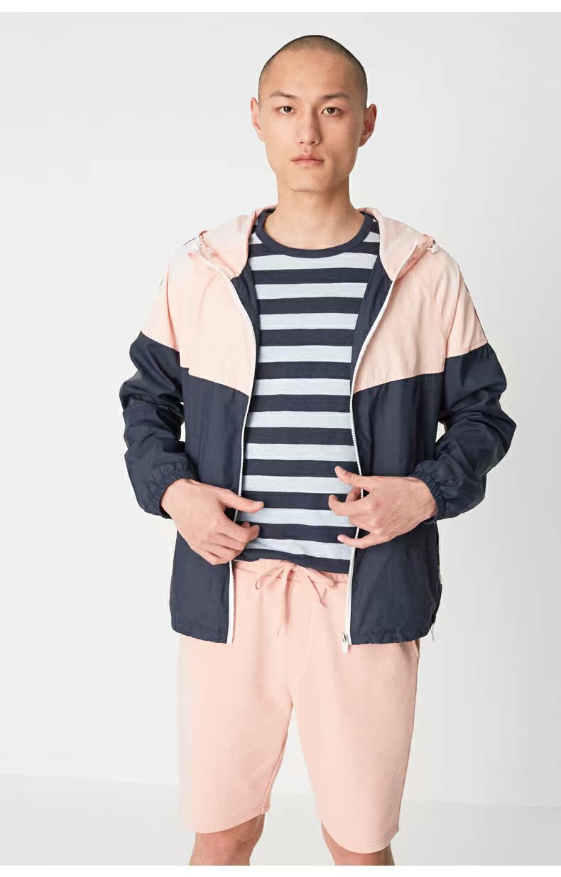C & A thun dây rút eo dệt kim quần short thể thao terry cotton Quần short Bermuda CA200205418 thời trang nam