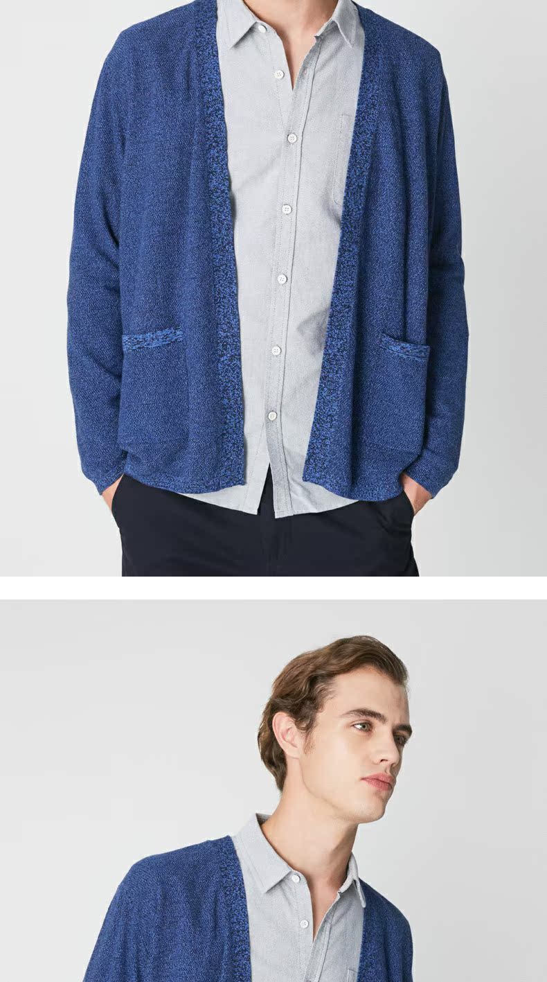C & A áo len cotton nam 2018 thu đông mới giản dị top CA200208517 hoodie nam