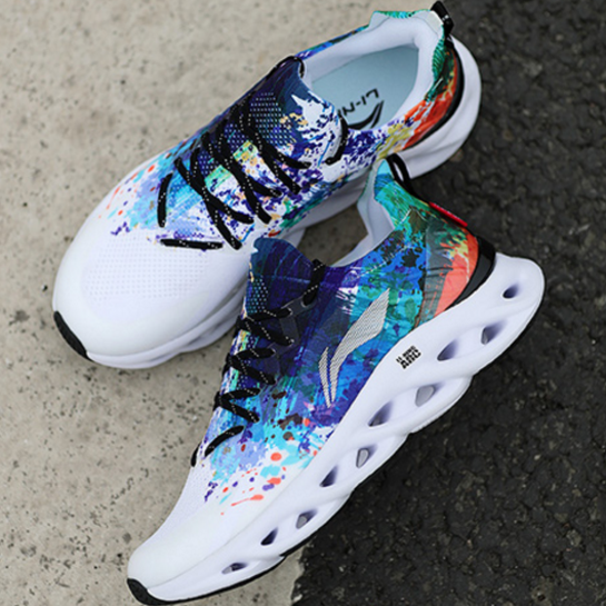 Li Ningarc ARC Running Shoes Men's Summer New Net Face Breathable Shock Absorbing Rebound Light Sneaker Men's Shoes Running Shoes