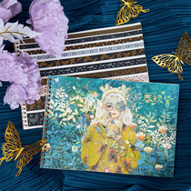 One grain and spring green dye release paper This is delivered small yellow shovel a4 matt double-sided off type Benhand tent adhesive tape sticker containing book