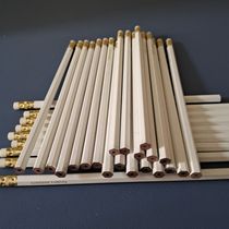 Processing graphite refill white hexagonal pole leather head children practice writing pupils writing pencil wholesale