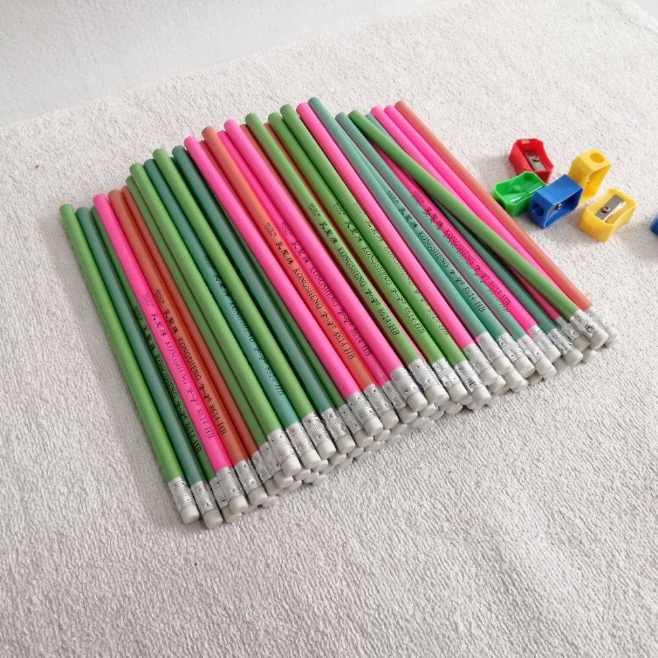 Kong Sheng color round rod HB 100 children practice writing primary school students write graphite refill non-toxic pencil