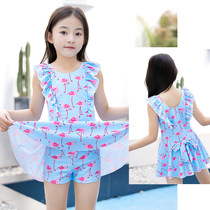 2-10-year-old child swimsuit one-piece dress style 4 girl 3 baby 5 little girl 7-8 CUHK Tong 9 Student swimsuit 6
