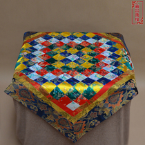 Thick Fabric Colorful Parquet Tibetan Table Cloth Tibetan Hotel Rice Shop Countertops Buddang Temple Buddang temple Buddha for the table cloth