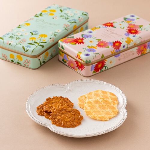Order Japanese Kobe Fuyukodo Egg Shortbread/Raisin Cookies/Caramel Almond Shortbread in Tin Box