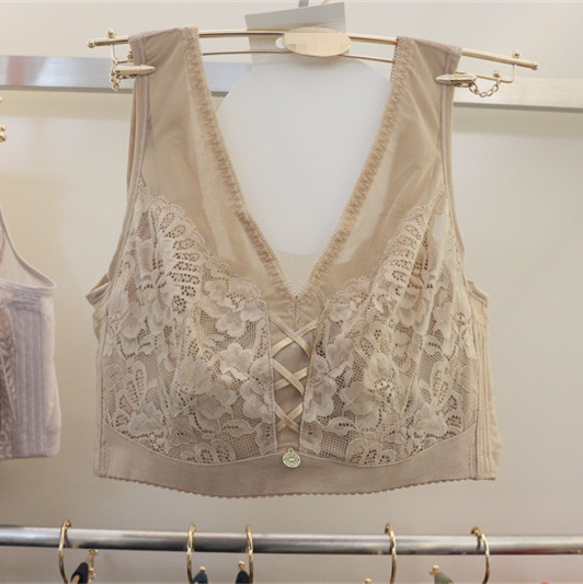 Plus Size Bra, Thin Cdef Cup, Anti-Sagging, Adjustable Side Support, Full Coverage, Tank Top Style, Gathers Side Breasts, Makes Large Bust Appear Smaller