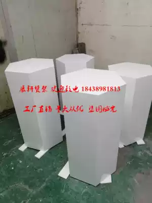 Paint square round hexagonal booth irregular modeling table paint high and low display table window Douyin platform