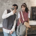 Niii những người yêu thích mùa thu đông sản phẩm mới Aberdeen phong cách văn học trung tính LES đẹp trai T áo len kích thước nhỏ áo vest khoác nam Dệt kim Vest