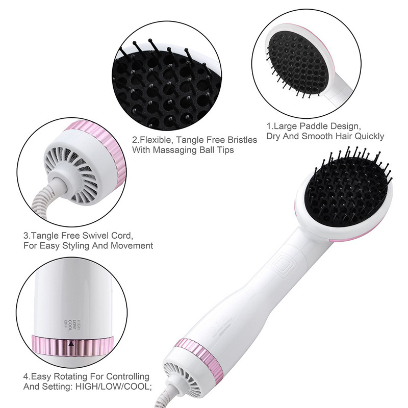110V US standard hair dryer multifunctional hot air comb pet dry and wet hair dryer Japan Canada home travel