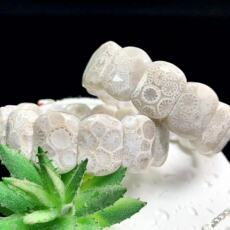 Комбинируемый комплект 【白色玻璃花手牌】雅作珊瑚玉天然菊花石纯白色玻璃花手牌