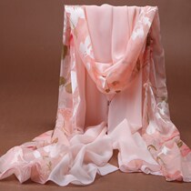 Womens neck thin orange literary trend handmade scarf White Christmas scarf to send lovers color rose Red