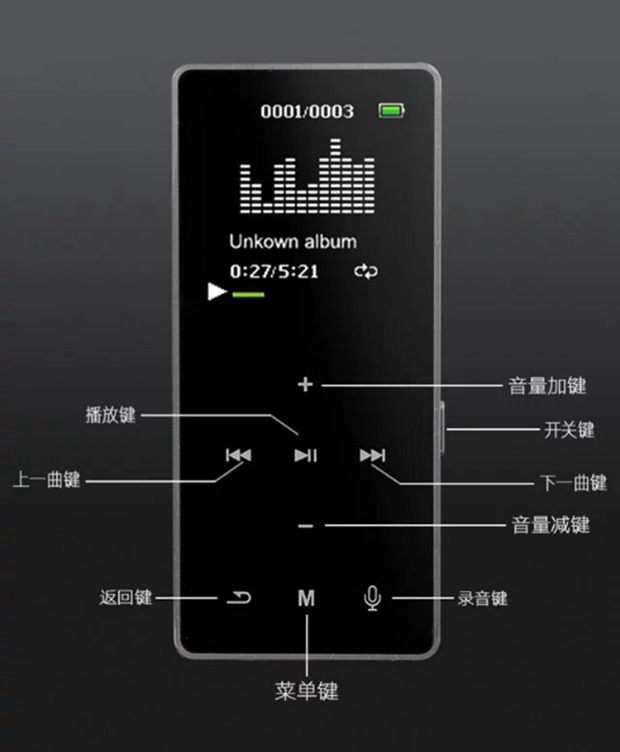 Máy nghe nhạc Mp3 mp4 với màn hình mini nhạc sinh viên thể thao đang chạy bút ghi âm walkman có thể được đưa vào bên ngoài thẻ - Máy nghe nhạc mp3 máy mp3 nghe nhạc