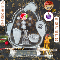 Baby shou zu yin shui jing ji baby shou jiao yin inkpad neonatal hand foot mold children age souvenirs
