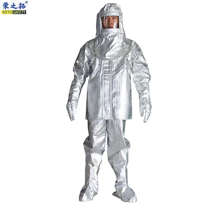 1000-degree aramid plated aluminum foil insulation oven front working fire protection and anti-high temperature resistant glass metallurgical casting steel