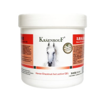 Massage of chilled dressing gel soothes shoulder and neck joint muscle pull khum horse massage cream