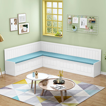 Solid wooden cartridge household multi-function combination of locker balcony restaurant small household card seat custom