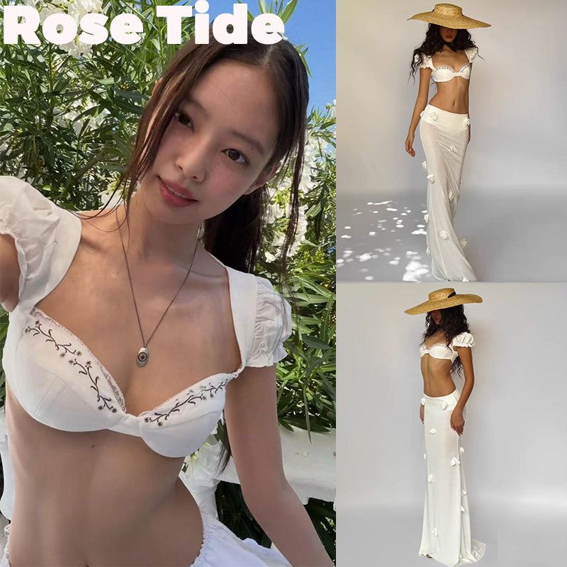 Rose Tide Boutique Vietnam Huelleyrose Set Jennie's Same Style Floral Camisole Top Rose Tide Boutique Vietnam Huelleyrose Set Jennie's Same Style Floral Camisole Top