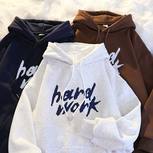 Демисезонная осенняя тонкая небольшая дизайнерская утепленная толстовка с капюшоном, оверсайз, тренд сезона