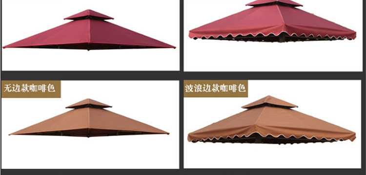 Ngoài trời dù che mái hiên vải lều vải dù bốn góc gazebo vải hàng đầu dày 3 mét x 3 mét vải bạt không thấm nước La Mã - Lều / mái hiên / phụ kiện lều lều vải cho bé