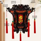 新年 七 转 中式 仿古 走 马灯 六角 八角 宫 灯乔 迁阳 春节 大门 灯笼