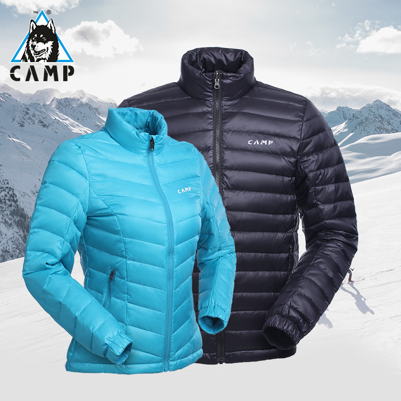 CAMP2021 new light and thin down clothes woman short autumn and winter fashion outdoor sashimi big size coat men's anti-season