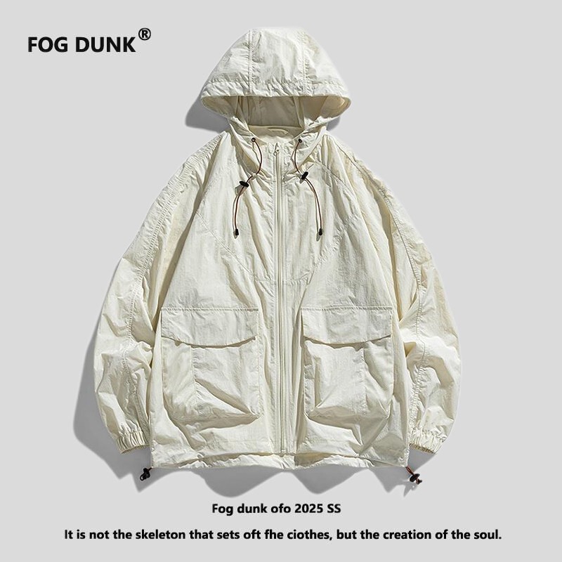 Fog Dunk Sun Protection Clothing for Men and Women, Summer Anti-Uv Jacket, Loose Outdoor Sun Protection Clothing, Thin Jacket