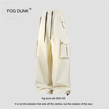 Fog dunk overalls autumn and winter straight-leg men's and women's versatile casual trousers