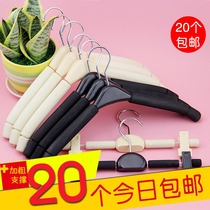 20 packs of adult sponge clothing store hangers Batch hair household incognito glue cotton coat hang non-slip foam clothing support