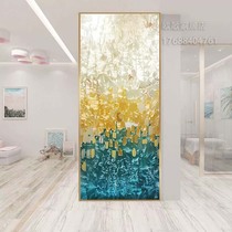 Customized filigree enamel handmade art glass entrance hall background wall living room light luxury high-end screen partition