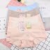 4 túi lụa cô gái đồ lót nữ hữu cơ cotton cao eo lớn kích thước bên hông thoải mái liền mạch quan lot giay Eo cao