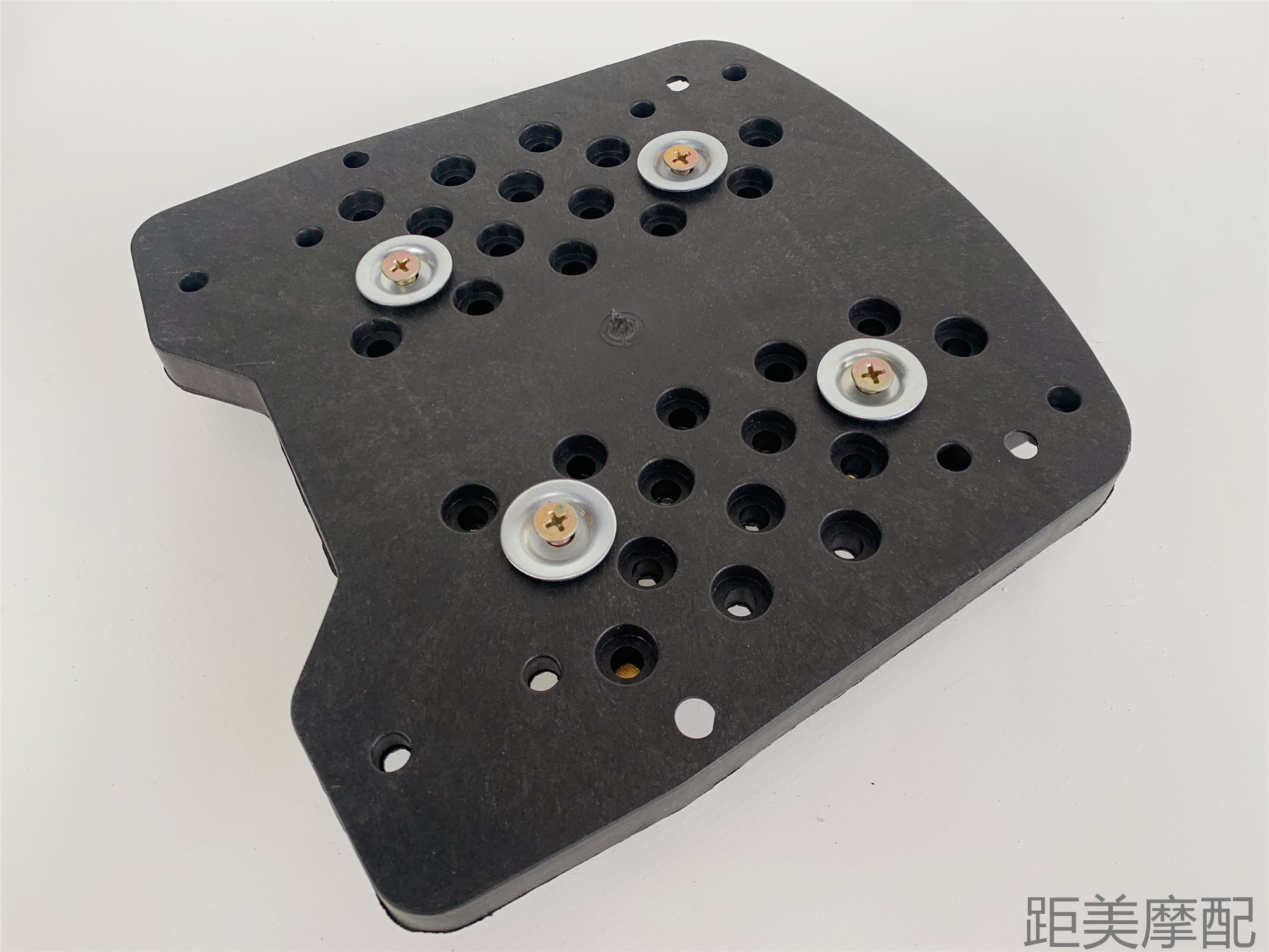 Motorcycle and Electric Vehicle Trunk Thickened Base Plate Fixing Bracket, Universal Trunk Base with Complete Set of Fasteners and Screws