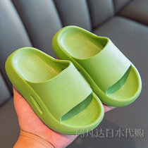 Japan Japanese gp step on sense childrens slippers summer boys and girls indoor soft bottom silent non-slip bathroom parent-child sandals