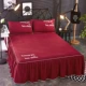 Hàn Quốc phiên bản của nhân vật đơn giản tinh khiết màu xám một mảnh giường ren bedspread váy Simmons tấm trượt 1.5m1.8m2 mét - Váy Petti
