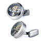 Tourbillon cufflinks moving movement gear sleeve nails men's formal dress French shirt cuff buttons gift box