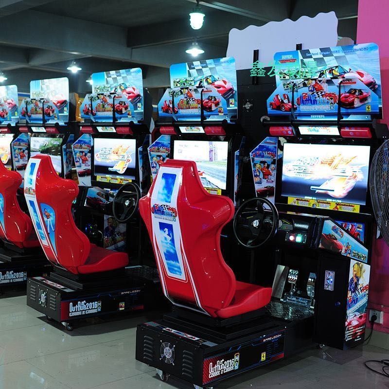 Large Amusement Park Game Machine, Racing Simulator, Driving Park, Children's Coin-Operated Entertainment Hall Equipment, Amusement Machine
