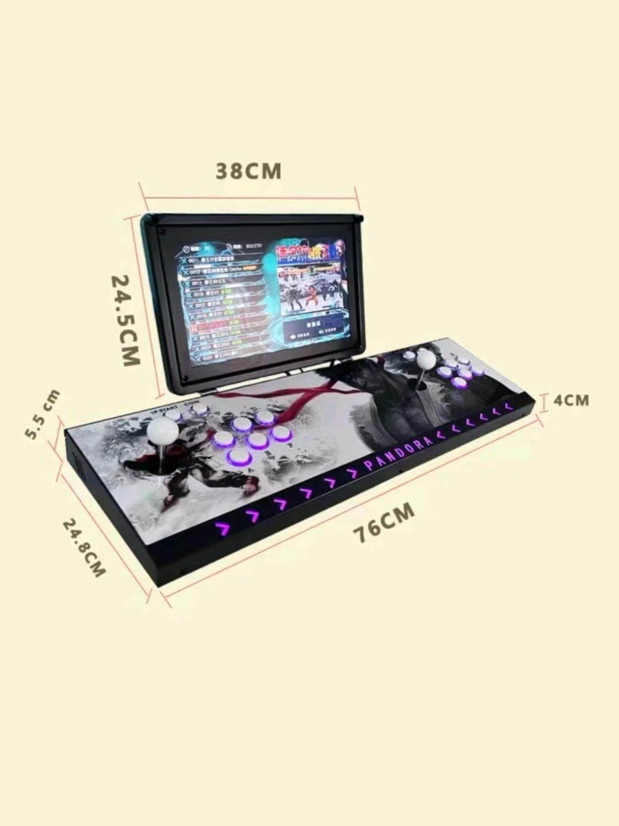 2025 New Model 14inch Screen Arcade Joystick Game Console Nostalgic Pandora Box Two-Player Home Folding All-In-One Machine