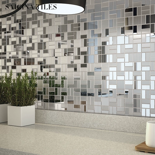 Металлическая из нержавеющая сталь зеркальная мозаика мозаика