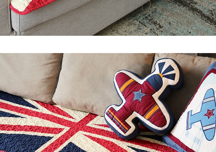 Union Jack sofa sofa bông đệm xuất khẩu sang Hàn Quốc handmade chăn giặt khăn sofa đệm nỗi nhớ retro - Ghế đệm / đệm Sofa