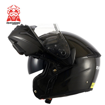 Marushen imported carbon fiber locomotive motorcycle motorcycle motorcycle bluetooth intercom detached face helmet BFF-B1