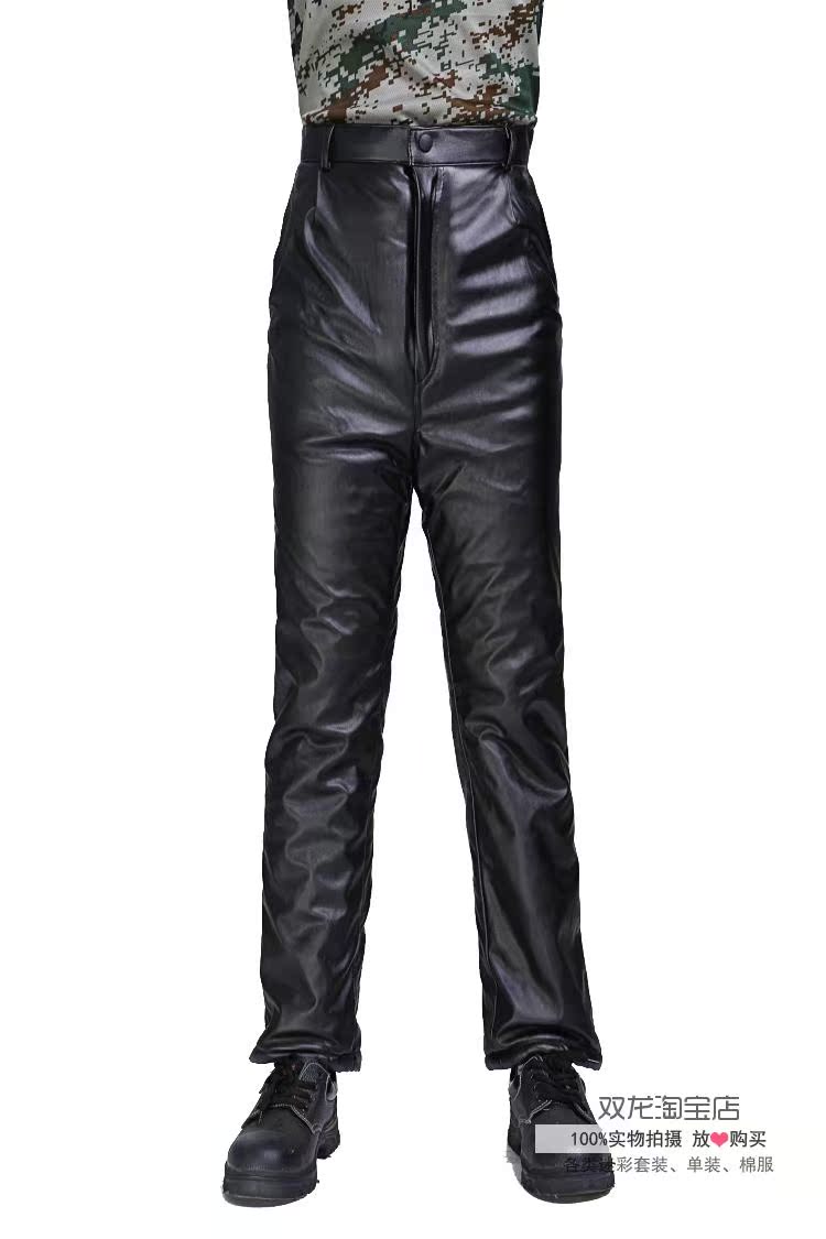 Pantalon cuir homme droit pour hiver - Ref 1488108 Image 8
