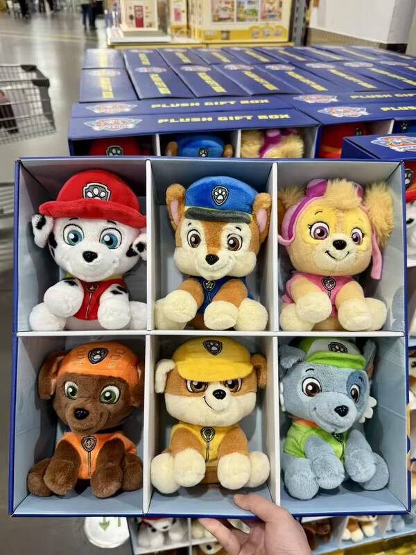 Sam's Genuine Paw Patrol Plush Toy Set, Featuring Chase, Marshall, and Rubble, Birthday Gift