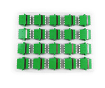 LC-LC APC optical fiber coupling connection equipment adapter radio and television special optical fiber connector quadruple flange