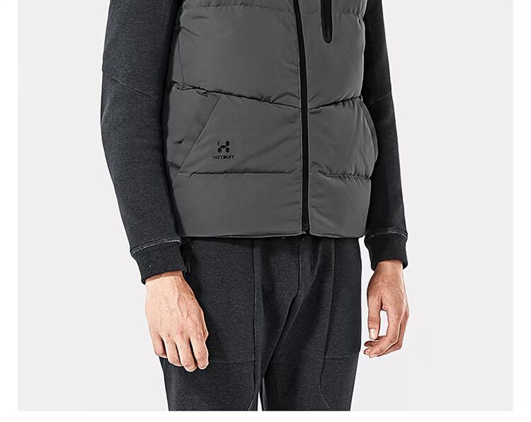 Hoa Kỳ HOTSUIT xuống vest nam mùa đông ngắn phần nhẹ ấm đứng cổ áo vest áo khoác thể thao áo ba lỗ adidas nam