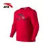 Anta áo len nam áo thun 2019 mùa xuân mới chính thức xác thực logo cổ tròn thể thao và trang phục nam - Thể thao lông cừu / jumper áo hoodie nữ đen Thể thao lông cừu / jumper