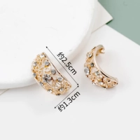 G-13-37 изогнутая пряжка со стразами