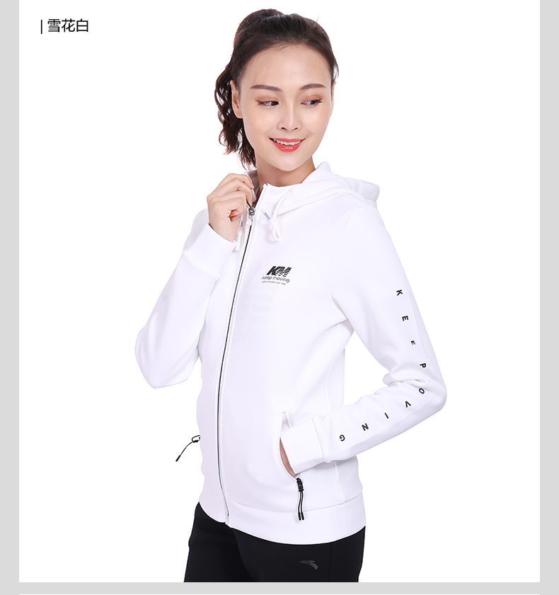 Anta thể thao phù hợp với phụ nữ chạy bộ mùa xuân 2019 mới của phụ nữ đan áo len + quần thể thao mỏng áo đá banh