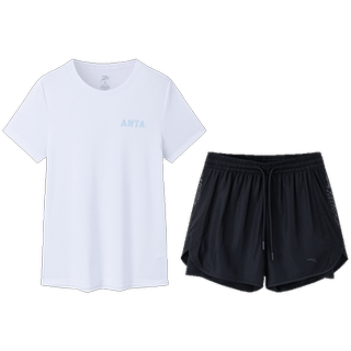 Anta light-proof quick-drying sports suit short-sleeved shorts
