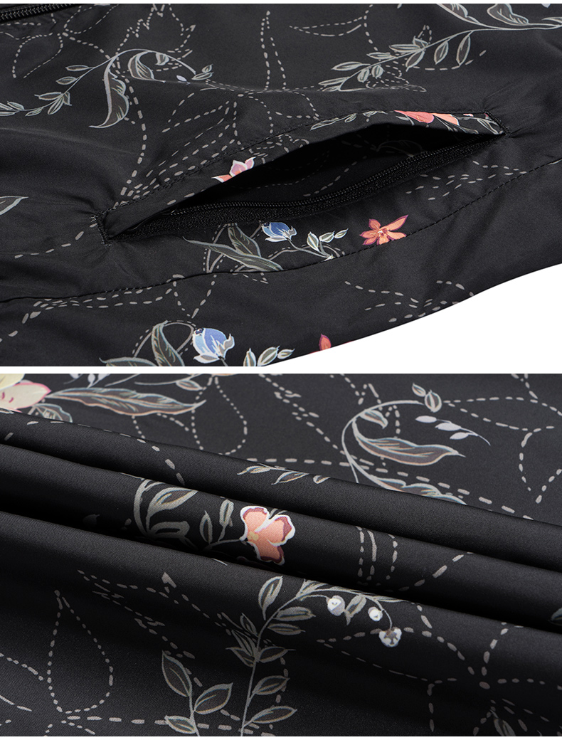 Anta jacket nữ 2019 xuân mới trang web chính thức áo trùm đầu áo len chống nắng in áo khoác thể thao đơn - Áo khoác thể thao / áo khoác áo khoác gió nữ adidas