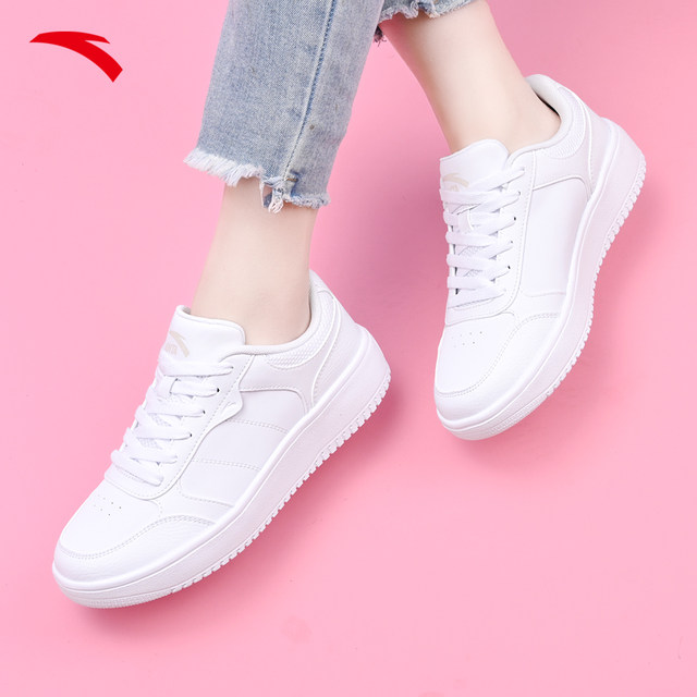 ANTA Women's Shoes White Shoes Women's 2024 New Summer Authentic Women's White Breathable Casual Sports Shoes